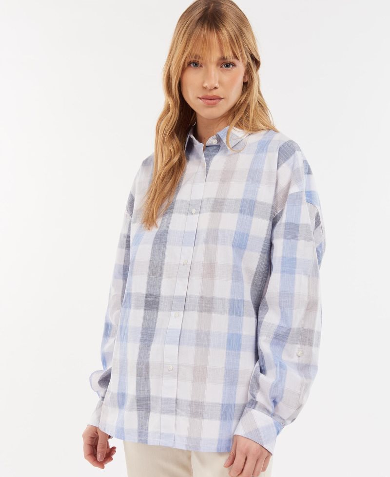 Blusas Barbour Explorer Lara Shirt Mujer Azules | WDFB15296