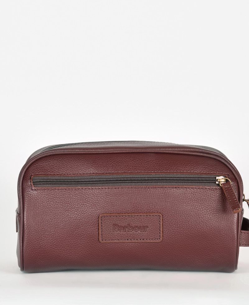 Bolsas Barbour Cuero Wash Hombre Negras | EKZP58412