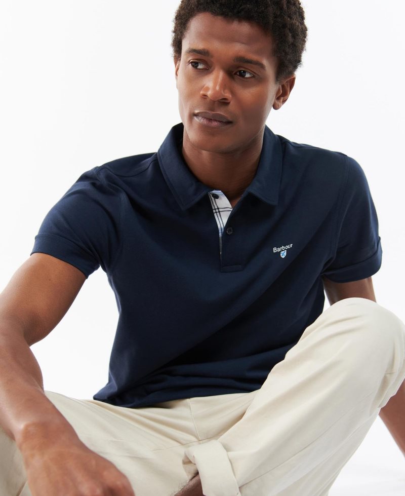 Camisa Polo Barbour Birkhill Hombre Blancas | UWFV07263