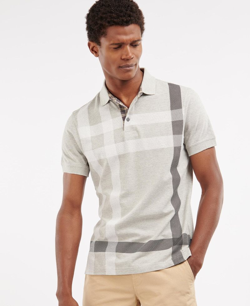 Camisa Polo Barbour Blaine Hombre Gris | BZVL18796