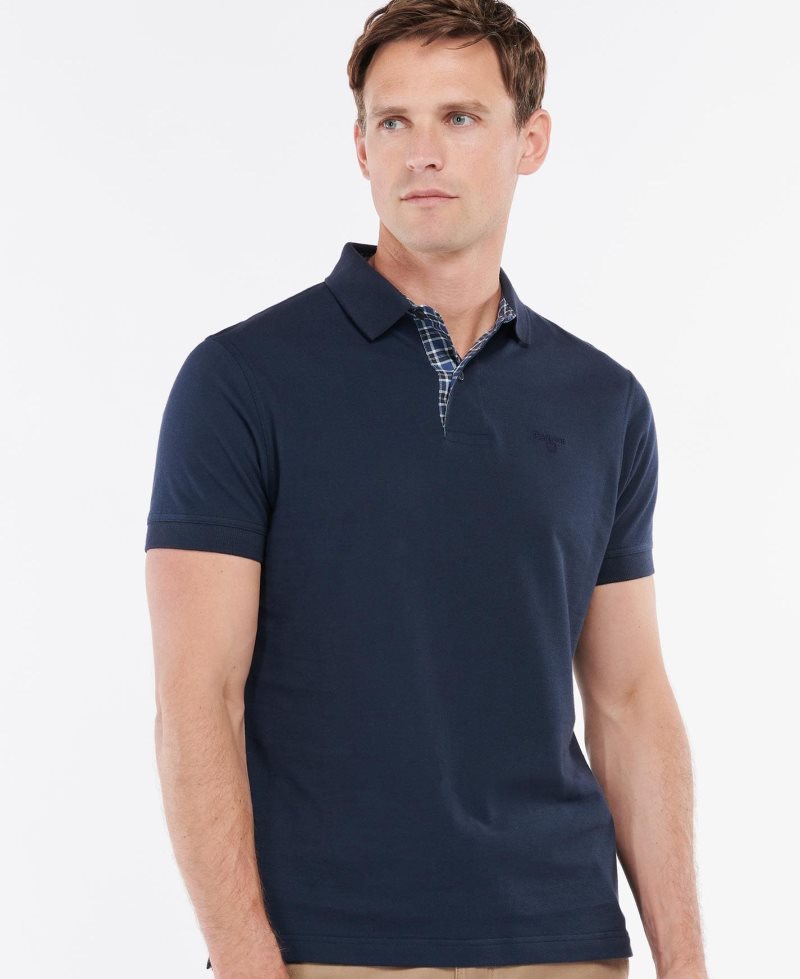 Camisa Polo Barbour Dunbar Hombre Azul Marino | EZBO64138