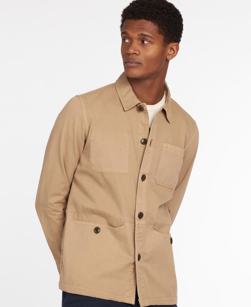 Camisas Barbour Dene Overshirt Hombre Gris | RGJU49265
