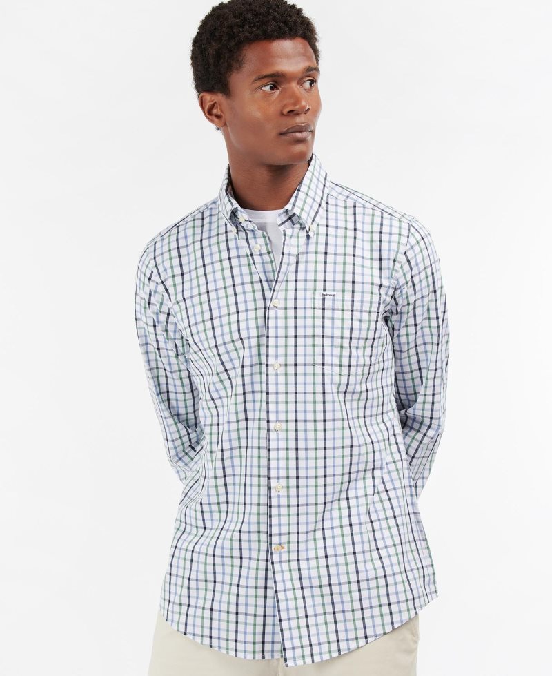 Camisas Barbour Eldon Tailored Hombre Verde | UCNJ14796