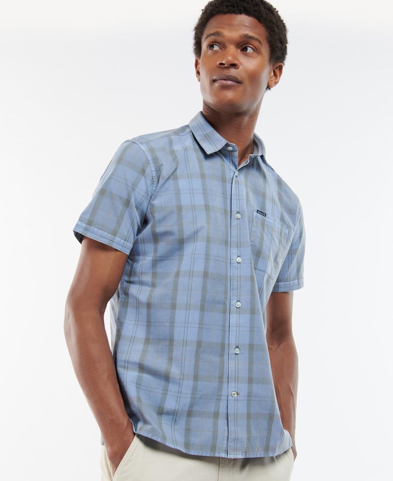 Camisas Barbour Overdyed Tartan Summer Hombre Azules | MAWX26081