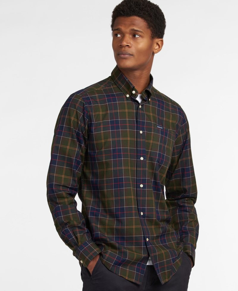 Camisas Barbour Wetherham Tailored Hombre | QKUM19785