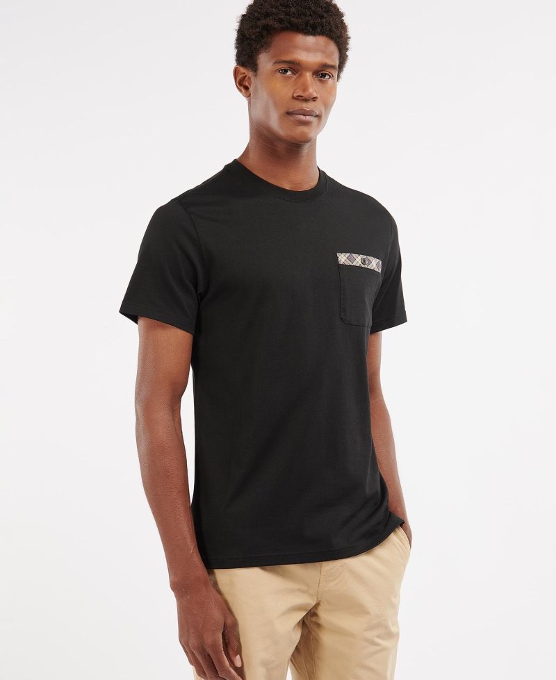 Camiseta Barbour Durness Pocket Hombre Blancas | OTSN63475