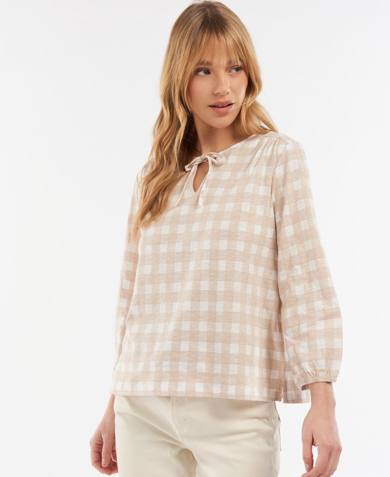 Camiseta Barbour Ember Mujer Blancas | QVXI82394