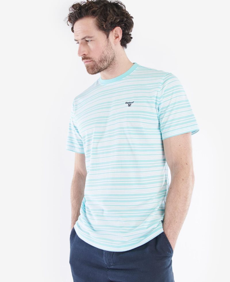 Camiseta Barbour Embsay Hombre Turquesa | GHJM01357