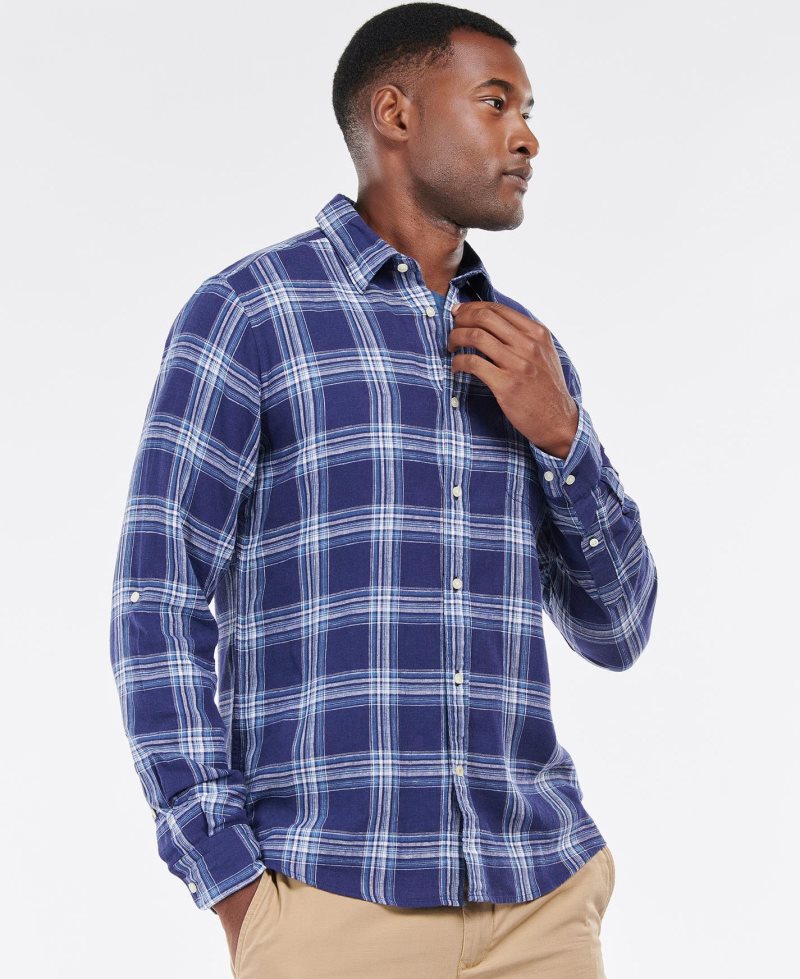 Camiseta Barbour Gosport Tailored Hombre Azules | OJXS63850