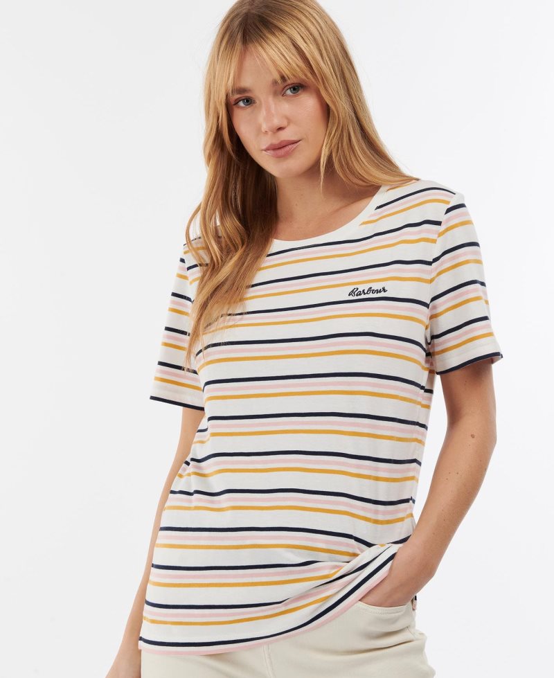Camiseta Barbour Picnic Top Mujer Rayadas | STWQ52340