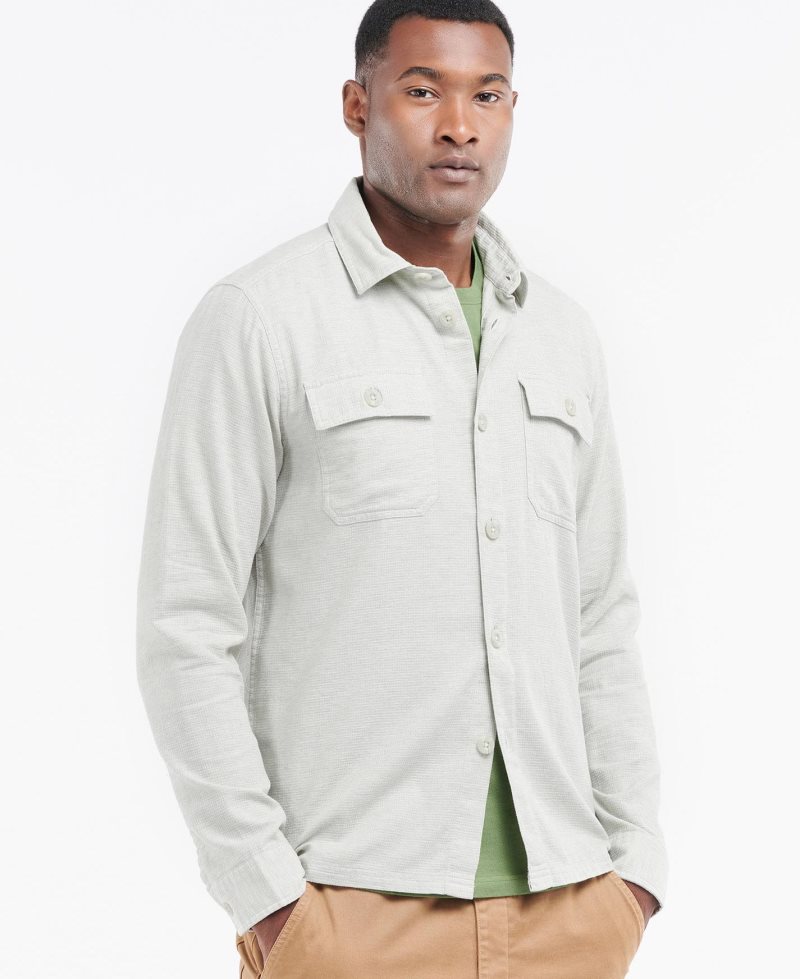 Camiseta Barbour Seaford Overshirt Hombre Gris | UPMT93580