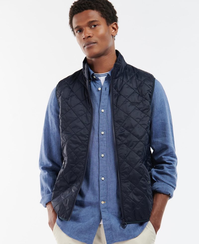 Chalecos Barbour Chelsea Gilet Hombre Azul Marino | EKZR56872