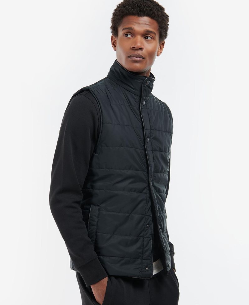 Chalecos Barbour Farnham Gilet Hombre Marrones Gris | SVGI07983