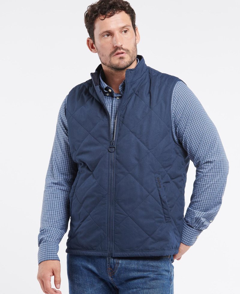 Chalecos Barbour Kurt Gilet Hombre Marrones Oscuro | HOIW85431