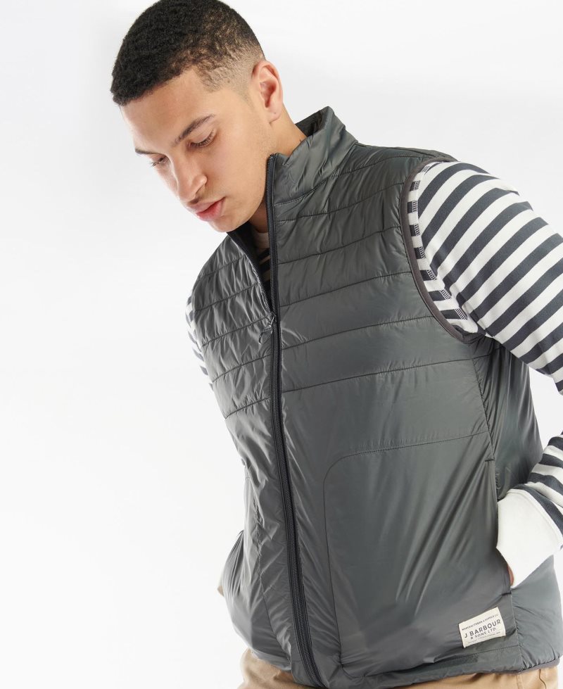 Chalecos Barbour Summer Gilet Hombre Gris | AYBC80746