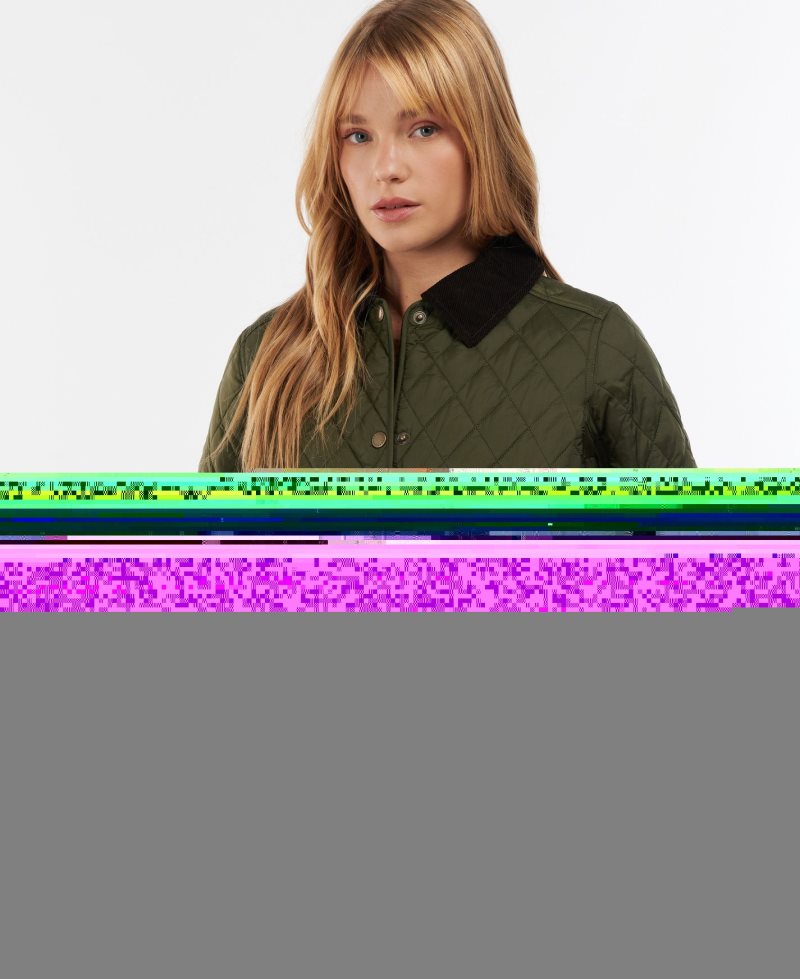 Chaqueta Acolchada Barbour Annandale Mujer Rojas Oscuro | DQFT03468