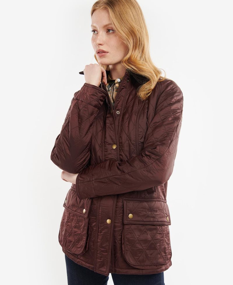 Chaqueta Acolchada Barbour Beadnell Polarquilt Mujer Azul Marino | HRIY52491