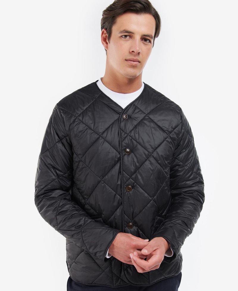 Chaqueta Acolchada Barbour Liddesdale Cardigan Hombre Azul Marino | URVN45190