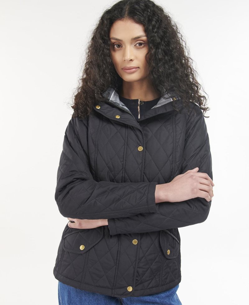 Chaqueta Acolchada Barbour Millfire Mujer Azul Marino | AKWY08216