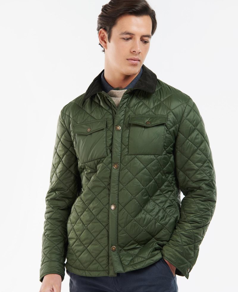 Chaqueta Acolchada Barbour Shirt Hombre | LFTO16780