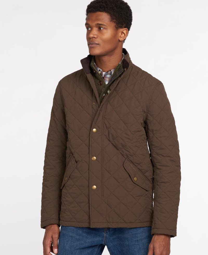 Chaqueta Acolchada Barbour Shoveler Hombre Marrones Oscuro | BWIO34182