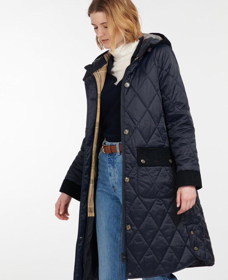 Chaqueta Acolchada Barbour Steppjacke Mickley Mujer Azul Marino | DXMS18759