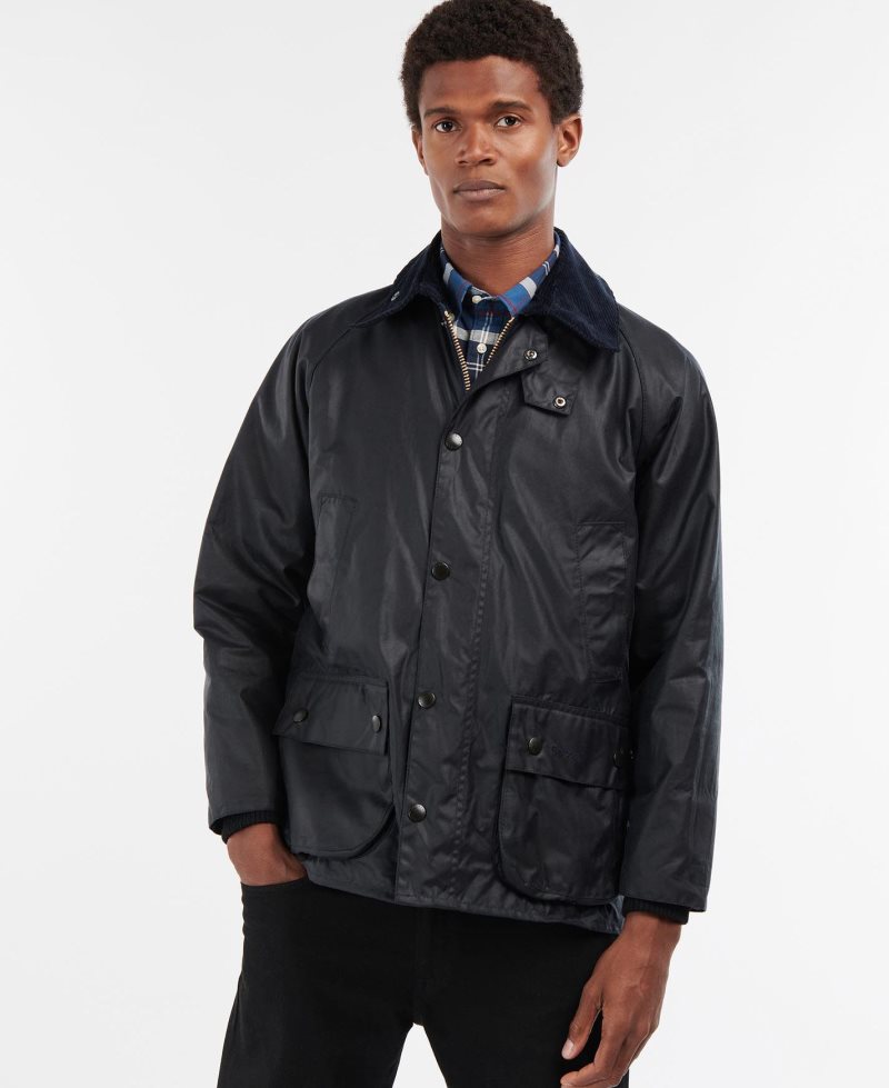 Chaqueta Encerada Barbour Bedale Hombre Negras | AIDZ89710