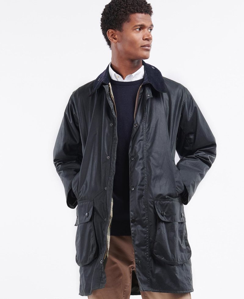 Chaqueta Encerada Barbour Border Hombre Verde Oliva | JQLB26984