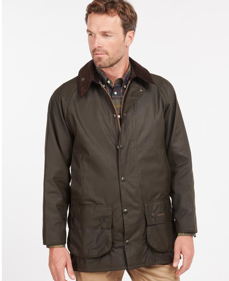 Chaqueta Encerada Barbour Classic Beaufort Hombre Verde Oliva | EOQR06835