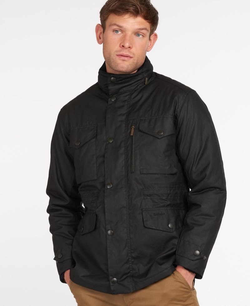 Chaqueta Encerada Barbour Sapper Hombre Verde Oliva | HJDE96483