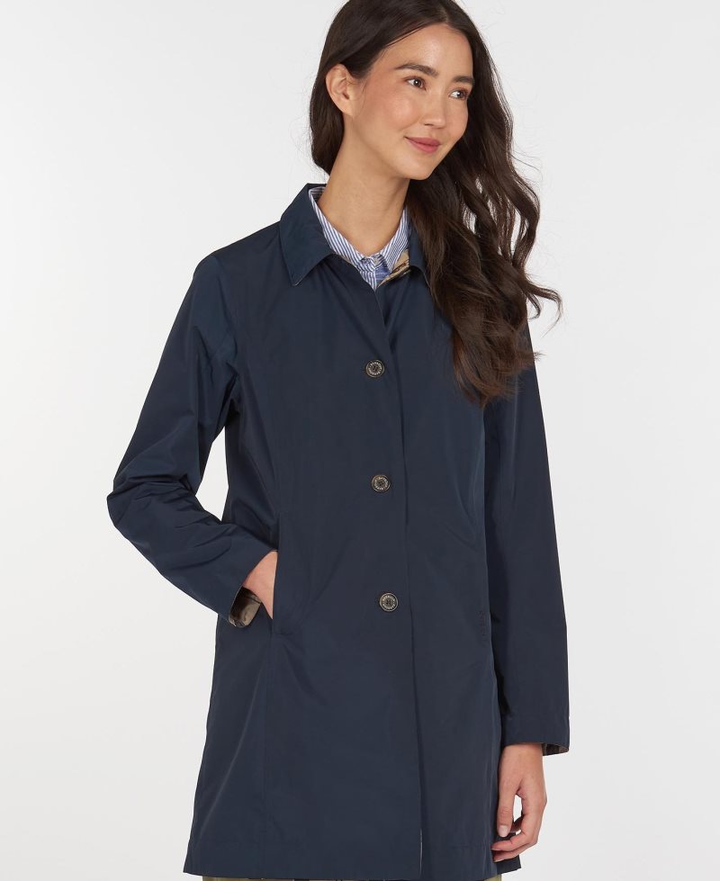 Chaqueta Impermeable Barbour Babbity Mujer Blancas | PTVG30927