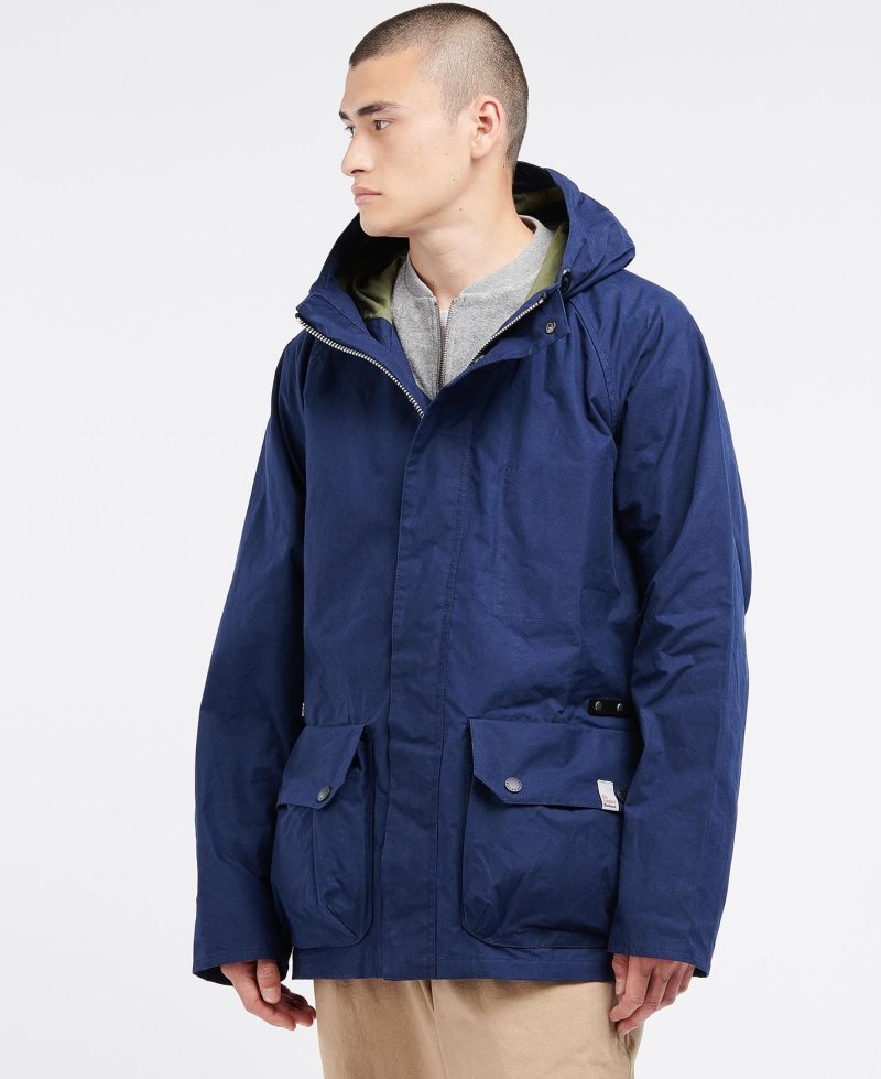Chaquetas Casuales Barbour Ally Capellino Ernest Hombre Azul Marino | EVLG57691