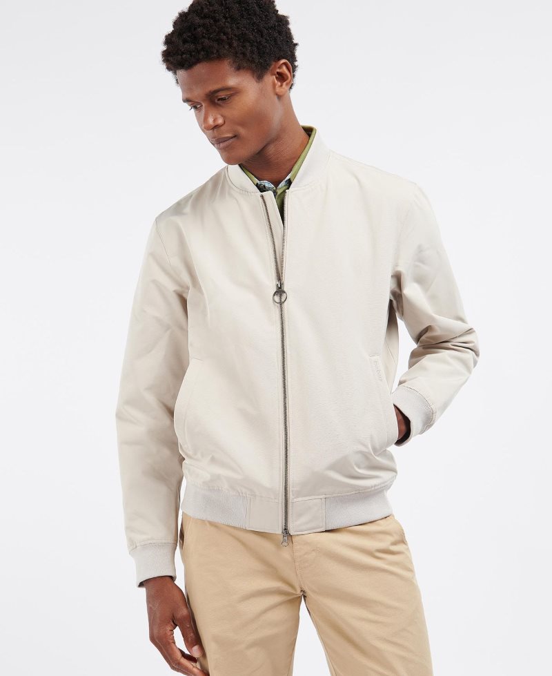 Chaquetas Casuales Barbour Ando Hombre Blancas Verde Oliva | CDQK69273