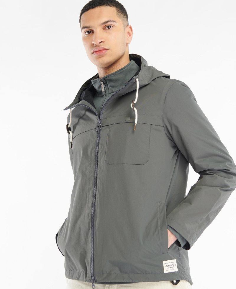 Chaquetas Casuales Barbour Selby Showerproof Hombre Gris | SWNJ64705