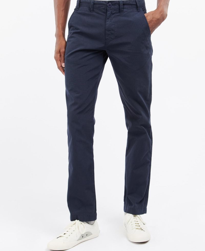 Pantalones Barbour Glendale Chino Hombre Gris | BAWF14825