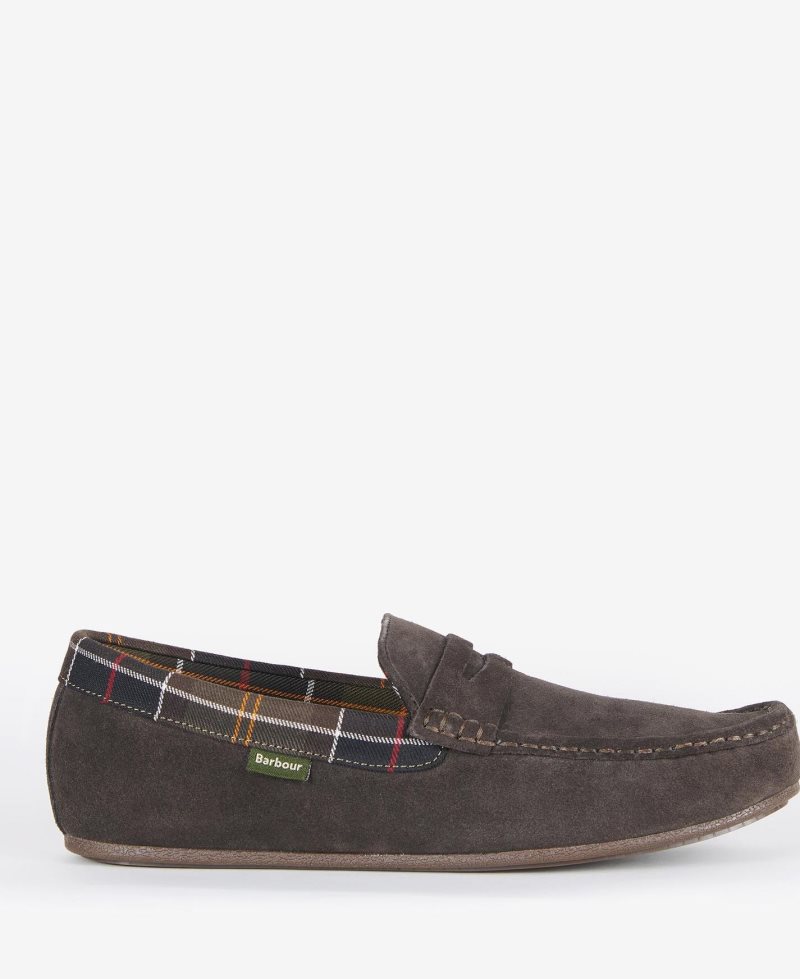 Pantuflas Barbour Porterfield Hombre Marrones | ACKZ16532