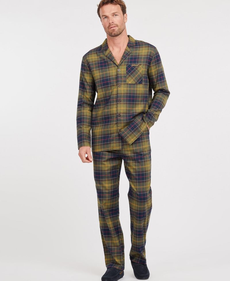 Ropa De Casa Barbour Schlafanzug-Set Laith Hombre Rojas | VJAR76892