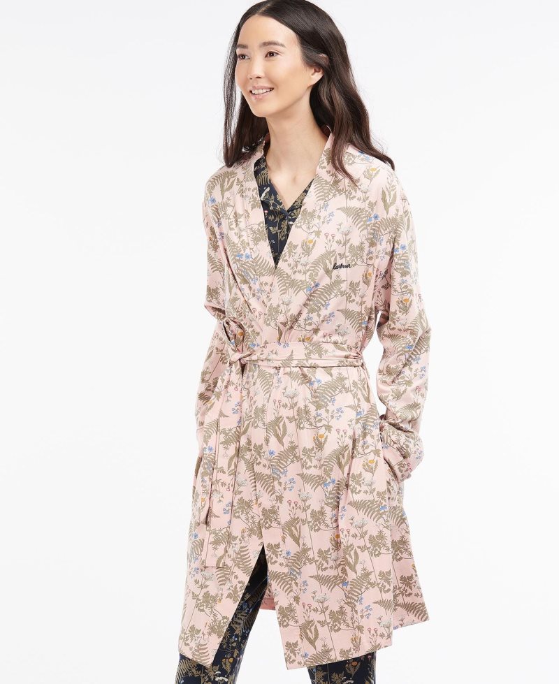 Ropa De Dormir Barbour Nina Robe Mujer Rosas | XLBG83526
