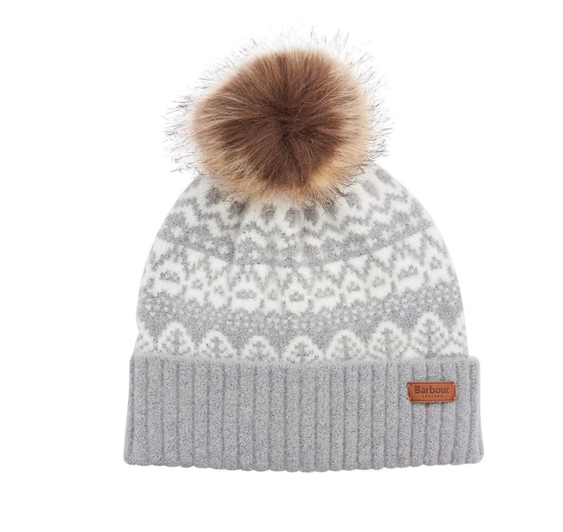 Sombreros Barbour Beanie Alpine Fair Isle Pom Mujer Marrones | XKTA65837