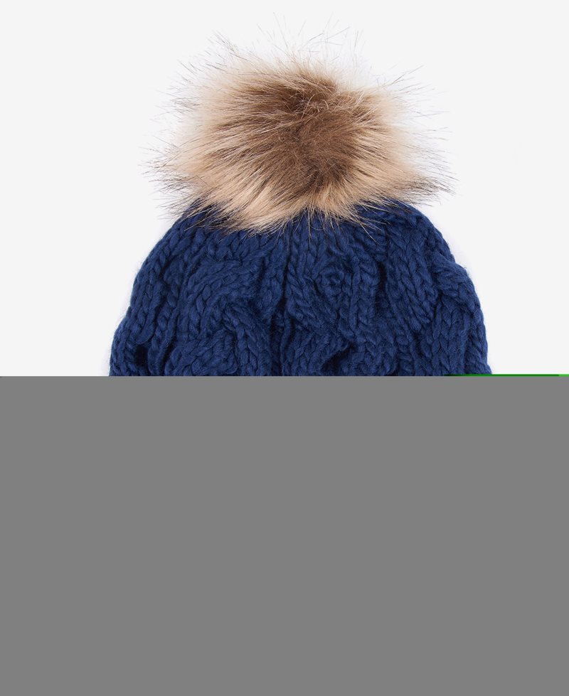 Sombreros Barbour Beanie Penshaw Cable Mujer Gris | AZVS01962