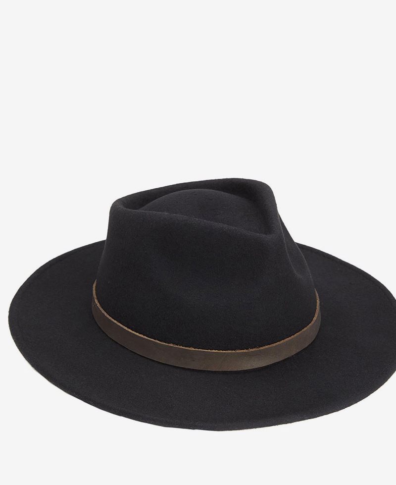 Sombreros Barbour Crushable Bushman Hombre Negras | UHSX41823