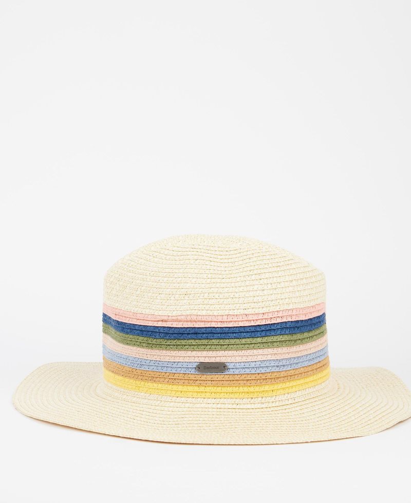 Sombreros Barbour Penfor Rainbow Fedora Mujer Beige Multicolor | YANV61085