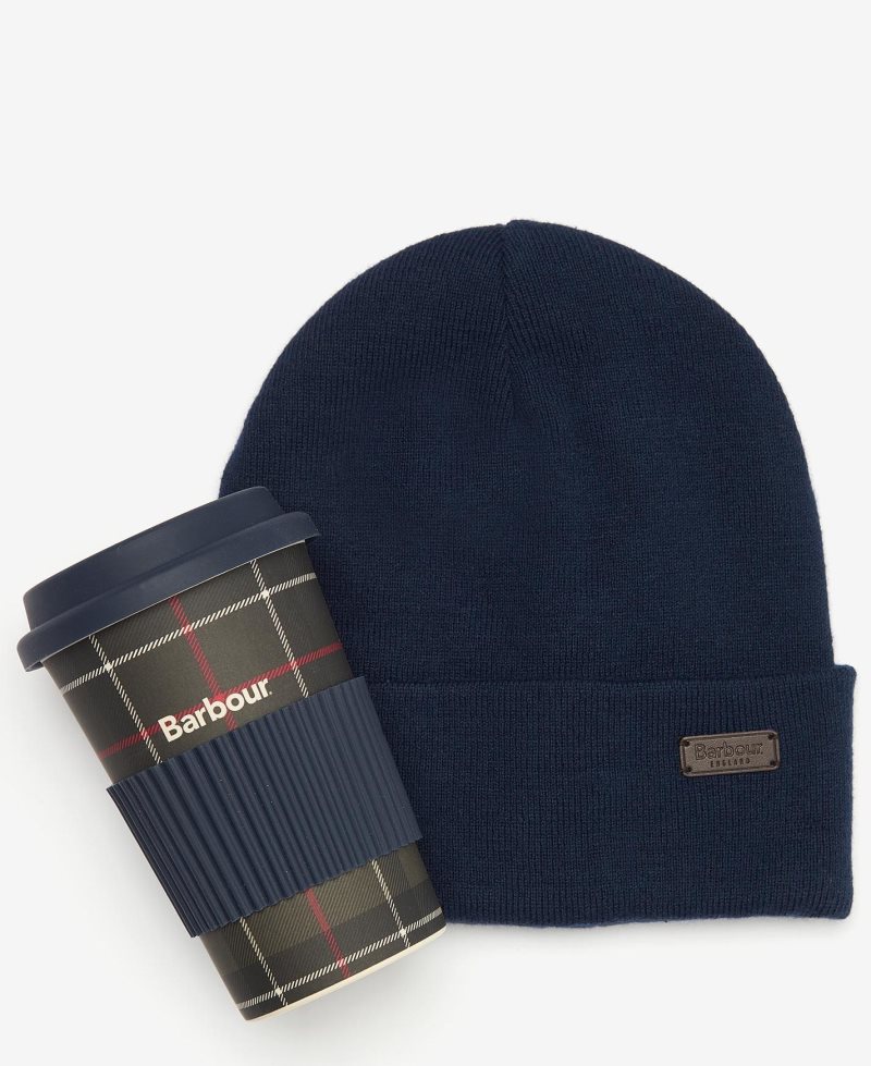 Sombreros Barbour Swinton Beanie & Travel Mug Hombre | AEGO84627