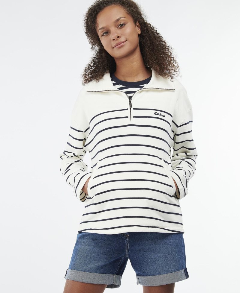 Sudaderas Barbour Cranmoor Mujer Rayadas | IVZD46279