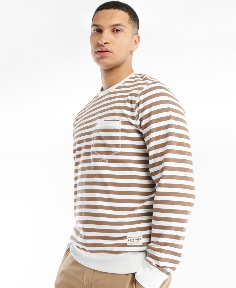 Sudaderas Barbour Durnage Crew Hombre Gris | DZLM68709