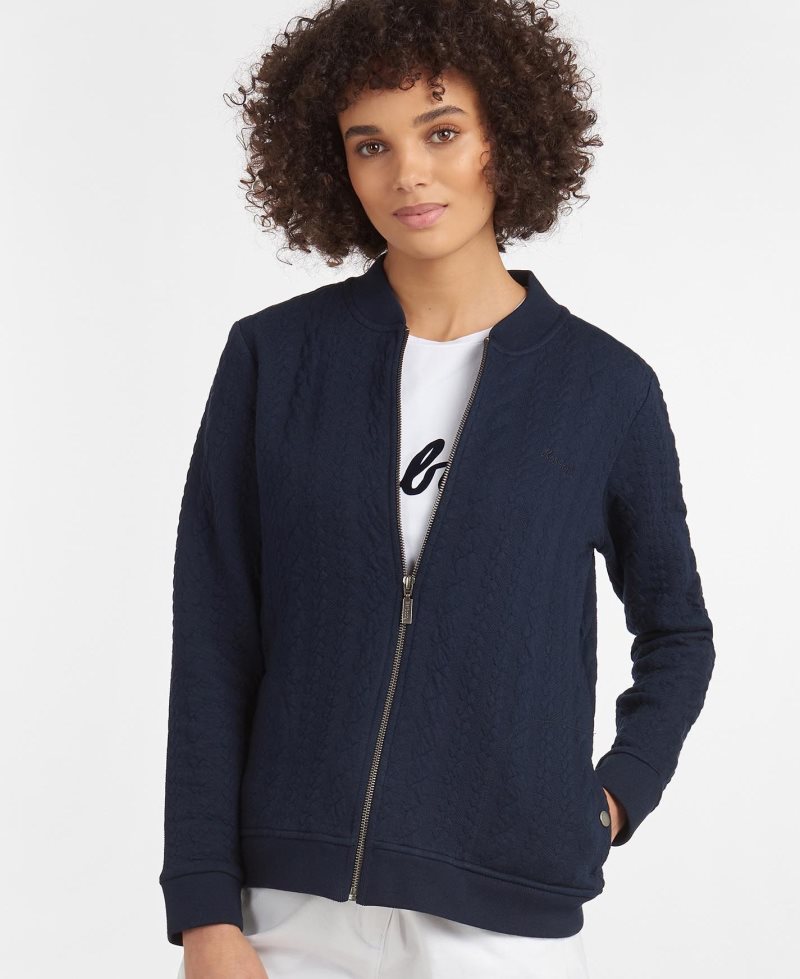 Sudaderas Barbour Kelsey Zip Mujer Blancas | QTWP25461