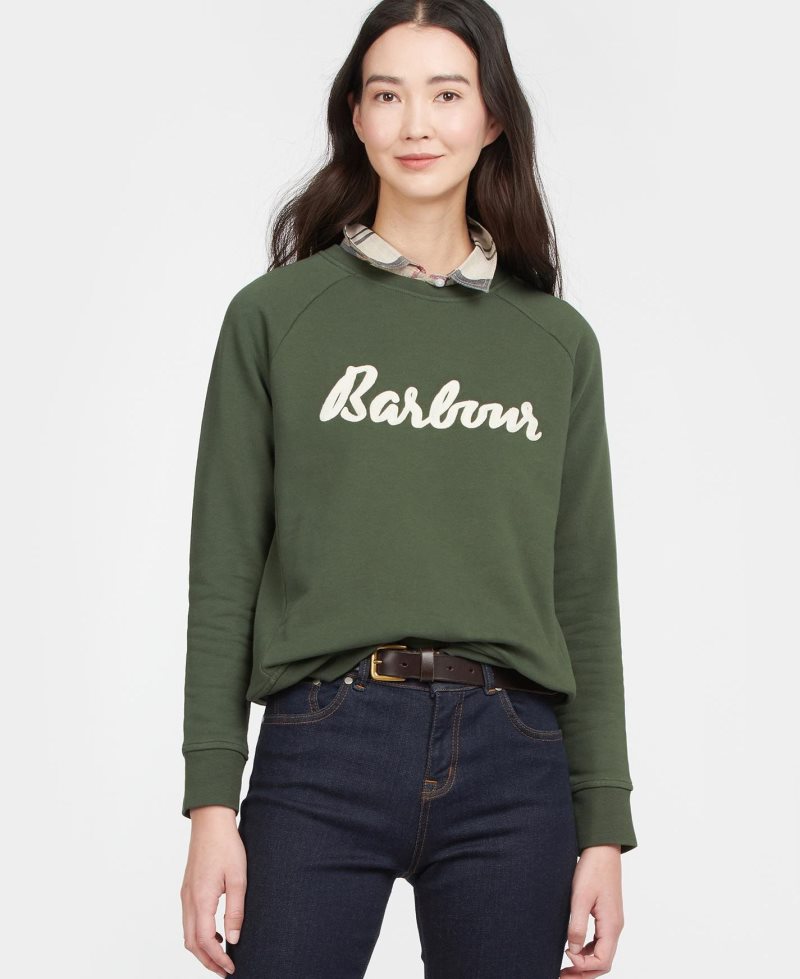 Sudaderas Barbour Otterburn Mujer Beige | DMWJ52490