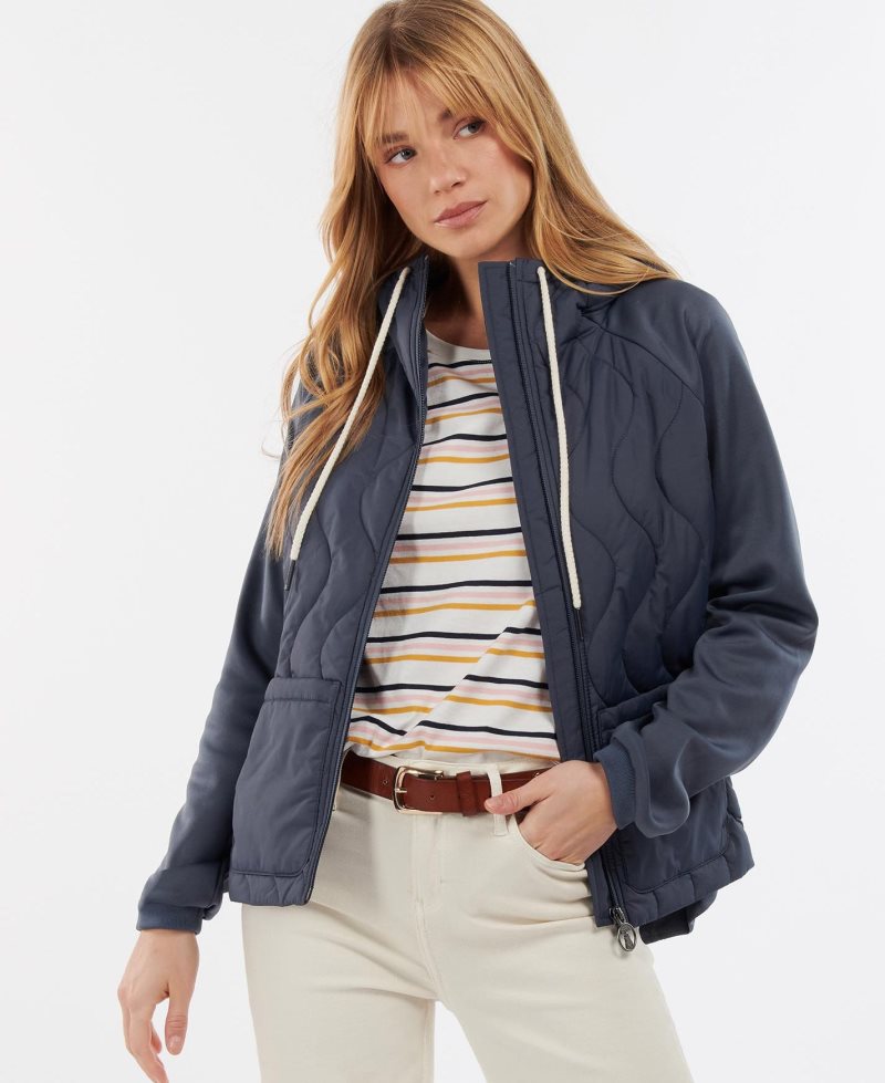 Sudaderas Barbour Strathmore Mujer Azul Marino | DYGQ78243