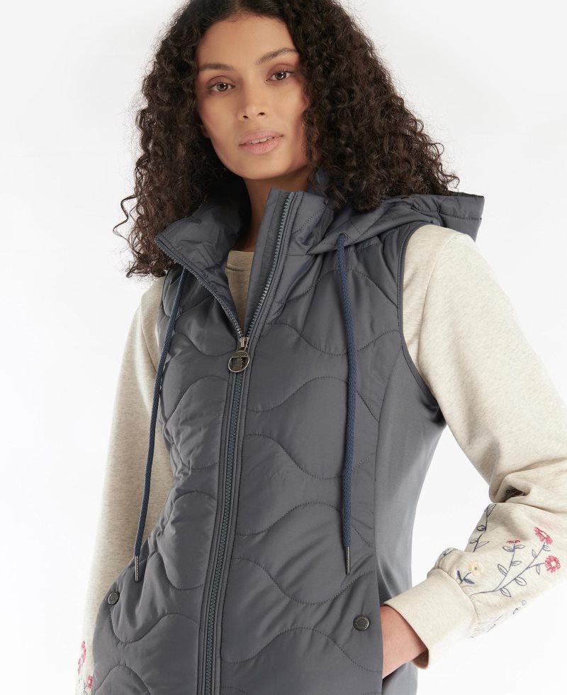 Sudaderas Barbour Thrift Gilet Acolchado Mujer Azul Marino | AJLR65127