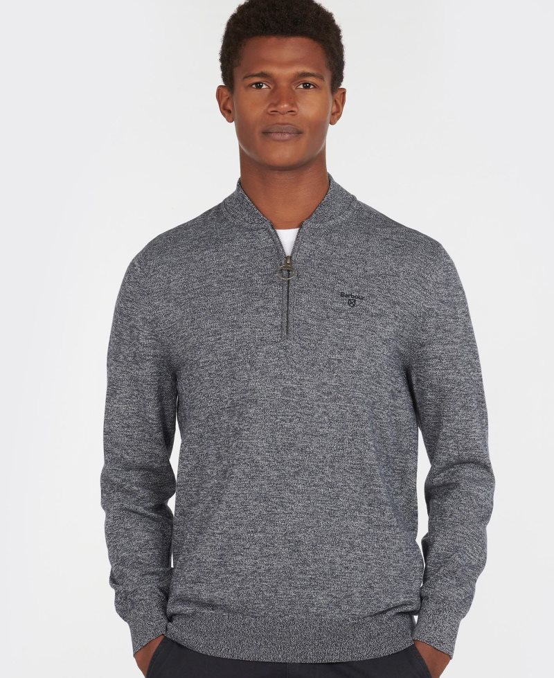 Suéteres Barbour Sports Half Zip Hombre Azul Marino | DJBP63485